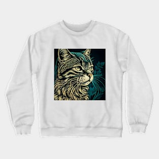 Cool Cat Beautiful Lover Crewneck Sweatshirt